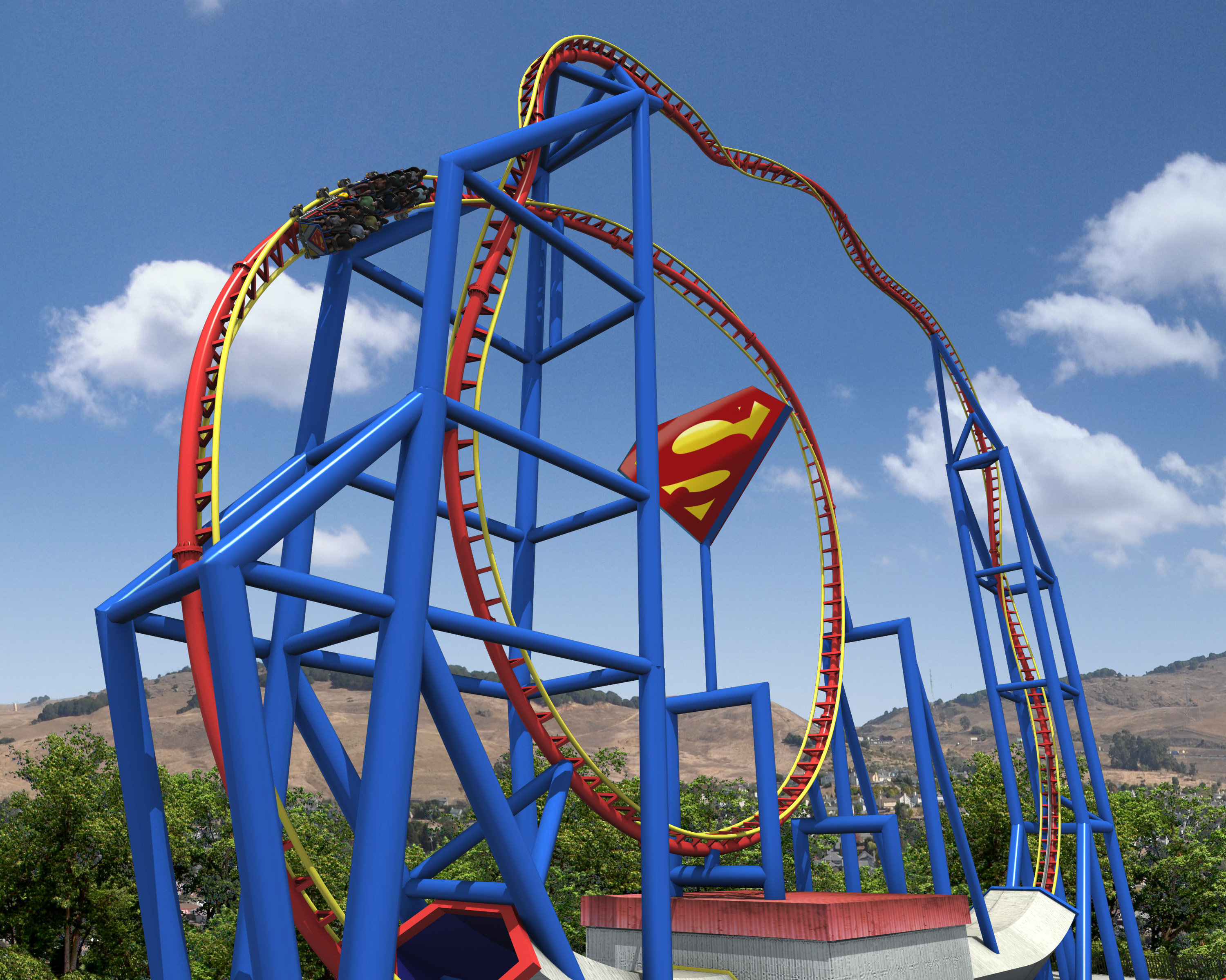 six flags california superman escape from krypton